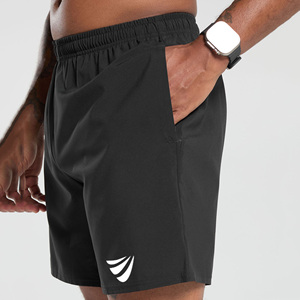 High Street Style Hombres Fitness Jogging Gym Shorts Calidad Color sólido Impreso Casual Shorts Cintura elástica Cierre para hombres Jóvenes - Product Image 5