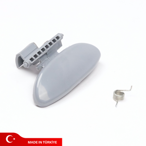8218.A3 Manija abridora de guantera gris para Citroën C2 C3 I C-Elysee Peugeot 301, plástico POM con resorte - Product Image 1