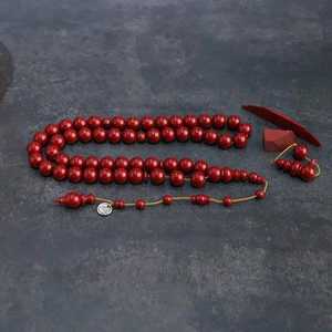 Chapelet de prière musulman REFER BEADS, tasbih islamique, écologique, peint à la main, forme naturelle, résine - Product Image 2