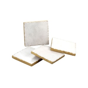 Posavasos de ágata gris Natural, posavasos galvanizado en oro de la mejor calidad, embellecedor lateral dorado y plateado disponible en la India, gran oferta - Product Image 2