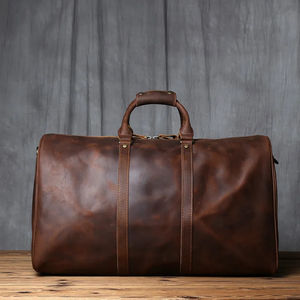 OEM ODM Ecológico Cremallera Impermeable Grande Durante la noche Multifunción Unisex Convertible Cuero Viaje Lona Senderismo Fin de semana - Product Image 2