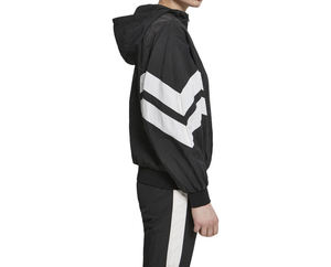 Ladies Classics Sports windbreaker jacket crinkle fabric casual training anorak jacket Elastic Cuffs Unisex - Product Image 3