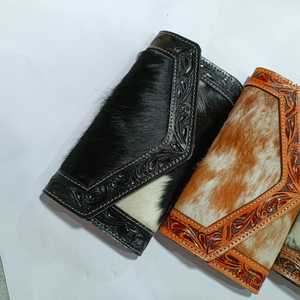 Cartera Vaquera de Cuero Genuino Personalizada de Estilo Bohemio de Moda con Color Personalizado, Estilo de Lujo, Más Vendida - Product Image 5