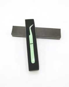 Pince à cils et sourcils en acier inoxydable de précision durable Sevmek ZM-EM_002 chirurgicale vert bleu noir Logo personnalisé - Product Image 3