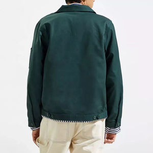 Veste de haute qualité en couleur unie premium 2025 pour hommes, fermeture éclair intégrale personnalisée, poches latérales, veste d'hiver épaisse pour hommes - Product Image 3