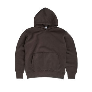 Venta al por mayor de ropa de felpa francesa 460 Gsm, jersey de peso pesado sin cordón, Sudadera con capucha recortada, fabricantes - Product Image 4