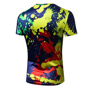 Camiseta de sublimación para hombre a la moda, diseño personalizado, su propia impresión, sublimación 100% algodón, camiseta para hombre, ajuste suelto, estampado - Product Image 3