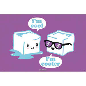 Affiche David & Goliath, style de design moderne, « I'm Cool I'm Cooler », pour utilisation murale - Product Image 1