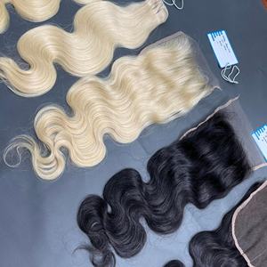 Top produit hd dentelle vapeur vague de corps cheveux vierges fermeture à lacet perruques frontales cheveux vietnamien cheveux humains pas de perte pas d'emmêlement - Product Image 6