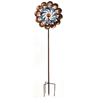 Piquet décoratif Wind Spinner Outdoor Kinetic Decorative Wind with Stake Pinwheels for Yard and Garden par Ambience Lifestyle