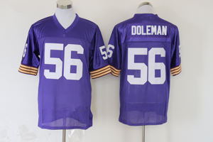 Camisetas de Fútbol Americano Cosidas, Camiseta Retro de Fútbol Americano de Minnesota, 10 Tarkenton, 44 Foreman, 84 Moss, 88 Page - Product Image 4