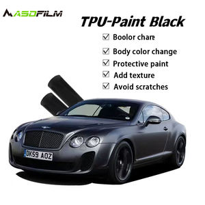 ASDFilm <span class=keywords><strong>Film</strong></span> de protection de carrosserie automobile noir brillant PEL TPU PPF auto-réparant hydrophobe avec garantie de 10 ans - Product Image 5