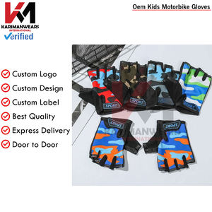 Gants de cyclisme demi-doigts antidérapants de haute qualité pour enfants Équipement d'équitation durable Gants pour jeunes cyclistes - Product Image 5