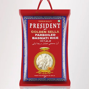 Wholesale President Golden Sella Basmati Rice 5kg 100% Best Quality Pure Long <b>Grain</b> Rice Cheap Price Bulk Export Orders - Product Image 2