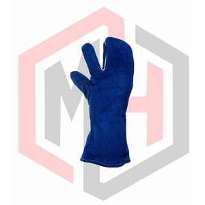 Gants de soudage en cuir ignifuges à 3 doigts Tig Mig Stick, antidérapants, flexibles, respirants, résistants aux déchirures, antistatiques - Product Image 2