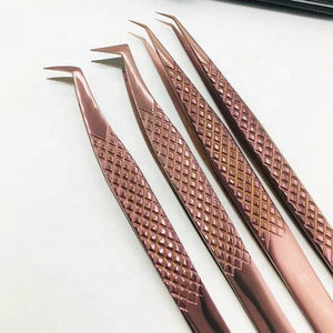 Pince à épiler professionnelle en acier antistatique de 10 mm, durable, à pointe en fibre, pour extensions de cils, personnalisable, vente en gros, la plus vendue - Product Image 5