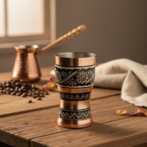 Gobelet Riva en émail de cuivre, design bohème, pour cocktails - Product Image 2