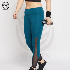 Vente en gros Leggings de yoga taille haute personnalisés pour femmes Leggings de fitness et d'entraînement en polyester souple avec poche - Product Image 5
