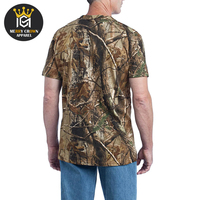 Kaos Berburu Kamuflase Realtree Hutan Anti-UV Tahan Angin Tahan Air Bernapas Ringan untuk Musim Dingin Grosir OEM