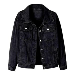 Veste en jean durable pour femmes Vêtements d'extérieur décontractés à manches longues en coton Vente en gros OEM Design de mode élégant et abordable - Product Image 1