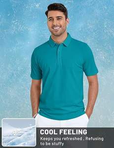 เสื้อโปโลผู้ชายผ้าฝ้าย100% เสื้อโปโลแขนสั้นแฟชั่นสีทึบลำลองแบบ glof เสื้อผ้าผู้ชายแฟชั่นฤดูร้อน - Product Image 2
