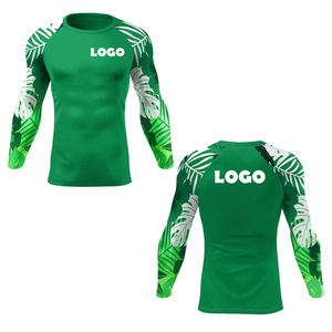 T-shirt de compression unisexe à manches longues en spandex imprimé par sublimation personnalisé, séchage rapide, respirant, pour le sport et la course à pied - Product Image 3