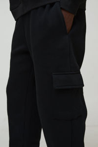 กางเกงวอร์มผู้ชายคุณภาพสูงสำหรับฤดูใบไม้ร่วงและฤดูหนาว ผ้าฝ้ายเนื้อปานกลาง ทรงหลวม สไตล์ลำลอง กันยับ ซิปหน้า สีอ่อนแบบซักเบา สามารถสั่งทำได้ เหมาะสำหรับใส่เล่นกีฬา - Product Image 2