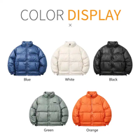 Blouson Bomber Hiver Imperméable Respirant Grande Taille avec Logo Personnalisé, Manteau Zippé Épais Isolé, Vêtement d'Extérieur Streetwear en Coton Noir