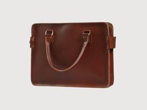 Maletín de cuero genuino para hombre, bolso para ordenador portátil, estilo empresarial con Cuaderno y juego de bolígrafos, Material de PC, Navidad, 2017 - Product Image 6