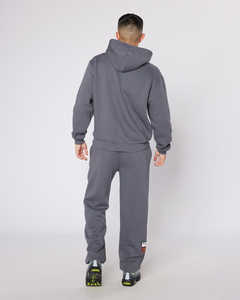 Personalizado 500gsm French Terry hombres chándal de alta calidad de impresión de pantalla gráfico pulóver con capucha pantalones de chándal conjunto de talla grande de invierno - Product Image 2