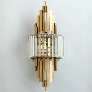 Applique murale LED moderne de luxe EvaraIced, blanc chaud, télécommande, corps en laiton et en fer, pour chambre à coucher, salon ou appartement - Product Image 4