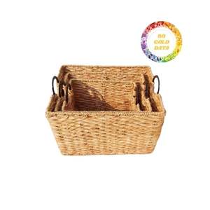 Cesta y bandeja de jacinto de agua para almacenamiento y servicio con alta calidad y precio de fábrica asequible - Product Image 3