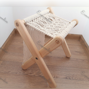 Support élégant tissé à la main meilleur prix stockage en macramé pour magazines livres console d'incrustation d'os pour la décoration intérieure entrée chambre - Product Image 5