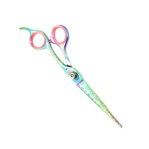 Tijeras de Peluquería Profesionales con Reposadactos y Tapa de Rosca Extraíble, Hoja Recta Afilada Recubierta de Papel, Acero Inoxidable de Alta Calidad - Product Image 4