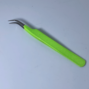 Pince à épiler pour faux cils en acier inoxydable de qualité fine droite et incurvée - Product Image 1
