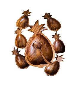 Bol en bois bol à fruits décoratif clé bol en bois de hêtre rond tourné à la main et produit le plus vendu - Product Image 5