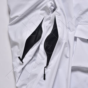 Pantalon de neige cargo blanc pour extérieur avec doublure polaire chaude Braguette avant Poches cargo à fermeture éclair imperméables et guêtres de neige intérieures - Product Image 5