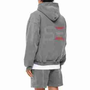 Vente en gros de sweat à capuche délavé à l'acide 2024 sweat à capuche pour hommes délavé à l'acide personnalisé 100% coton sweats à capuche délavés de style vintage pour hommes - Product Image 4