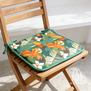 Cuscino per Sedia Idrorepellente 40x40x2 cm per Campeggio e Uso Interno/Esterno, Per Tutte le Stagioni, Facile da Pulire con Cinghie di Fissaggio - Product Image 4