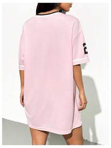 เสื้อเจอร์ซีย์ฟุตบอลคอวีขนาดใหญ่พิเศษใส่สบายมีสไตล์ยูนิเซ็กส์ใส่ Y2k - Product Image 5