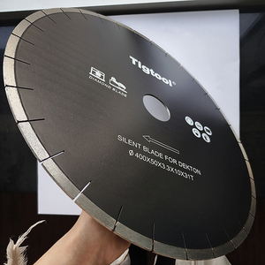 16"/400mm Dekton/Porcelain/Sintered Stone Silent Blade <strong>Superlife</strong> Max 1000m Chip-Free 45&deg; Miter Cutting Tigtool - Product Image 3