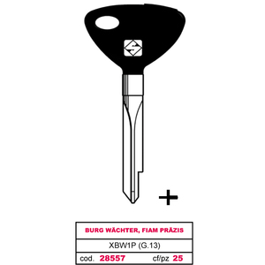 Chiave in Ferro Xbw1p (g.Van 0) Burg W - Chter, Fiam Pr-Zis - Product Image 1
