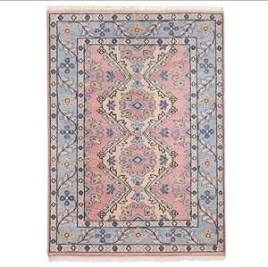 Hand Knotted Turkish Oushak Rug- Coral <b>Pink</b> <b>Wool</b> Area Carpet with Pastel customize available - Product Image 4