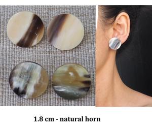 Pendientes de Cuerno de Búfalo para Niñas, Pendientes de Mujer, Joyería de Cuerno, Cuerno Natural para Mujer, Alta Calidad - Product Image 5