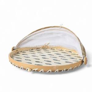 ฝาครอบอาหารสไตล์คลาสสิกทำจากเปลือกหอยมุกธรรมชาติสำหรับโต๊ะอาหาร ป้องกันอาหารและตกแต่งภายใน นำเข้าจากเวียดนาม - Product Image 6