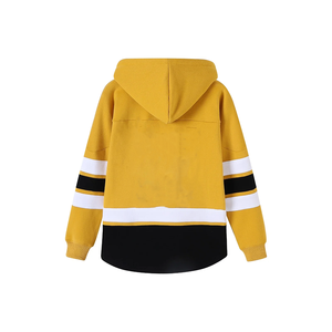 Sudadera con Capucha de Hockey sobre Hielo Winter for State Gold, Unisex, Premium, de Forro Polar, con Cierre de Cordones, Rayas Gruesas, Bolsillo, 100% Orgánico - Product Image 2