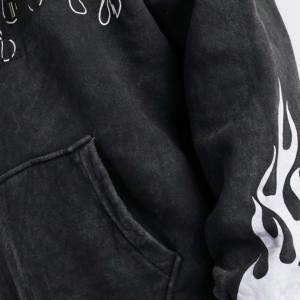 Sudaderas con Capucha para Hombre, 100% Algodón, Lavado Ácido, Transpirables, Antiencogimiento, Talla 6XL, Ecológicas, Gran Venta - Product Image 4