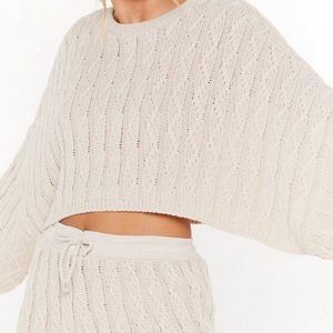 ชุดเซ็ตสองชิ้นสำหรับผู้หญิง ผ้าถักผสมโพลีเอสเตอร์และคอตตอน ระบายอากาศได้ดี เหมาะสำหรับฤดูร้อน ปี 2025 สวมใส่สบาย กันน้ำ และเป็นมิตรกับสิ่งแวดล้อม - Product Image 5