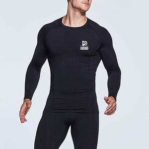 Chemises de compression personnalisées avec logo imprimé, coupe classique, manches longues, légères, pour hommes, en spandex/polyester, écologiques, séchage rapide - Product Image 3