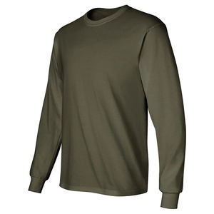 T-shirt Premium à Manches Longues 100% Coton 220 GSM Toucher Doux Respirant Usage Quotidien Personnalisé OEM Fournisseur d'Usine Marque Privée - Product Image 3